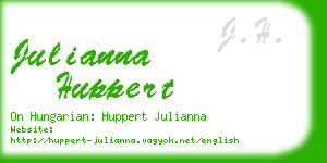 julianna huppert business card
